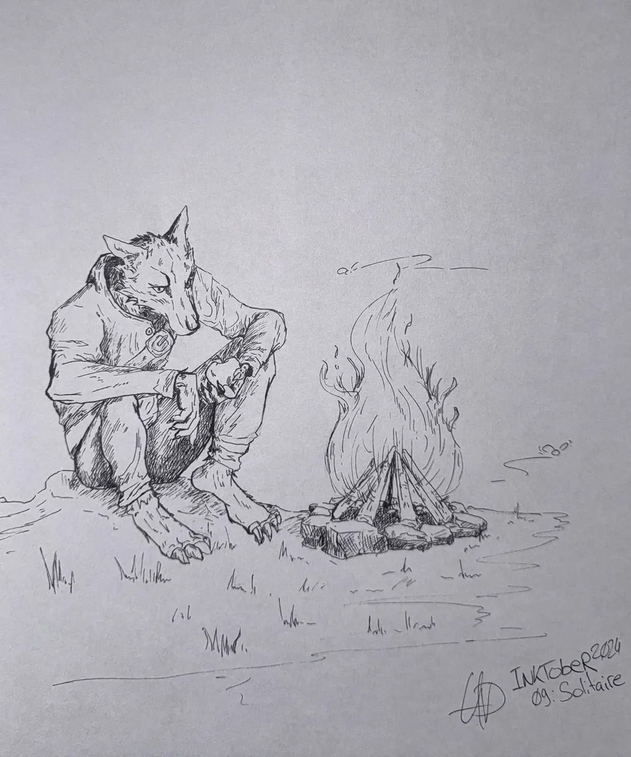 Dessin à l'encre Inktober 25