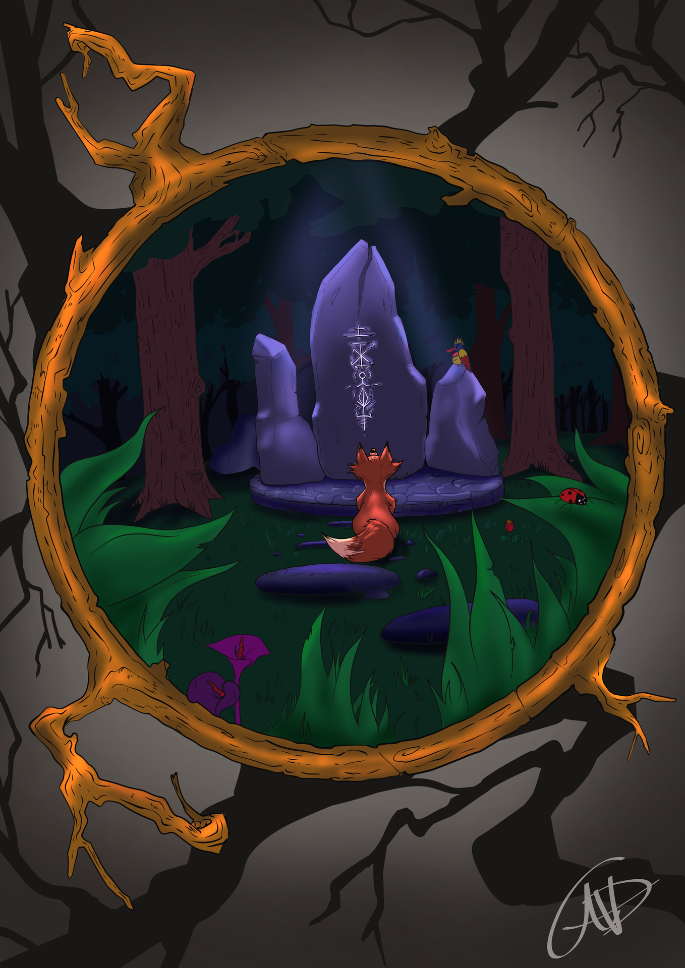 Illustration l'autel et le renard