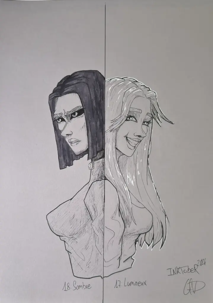 Inktober 2024 - Sombre / Lumineux